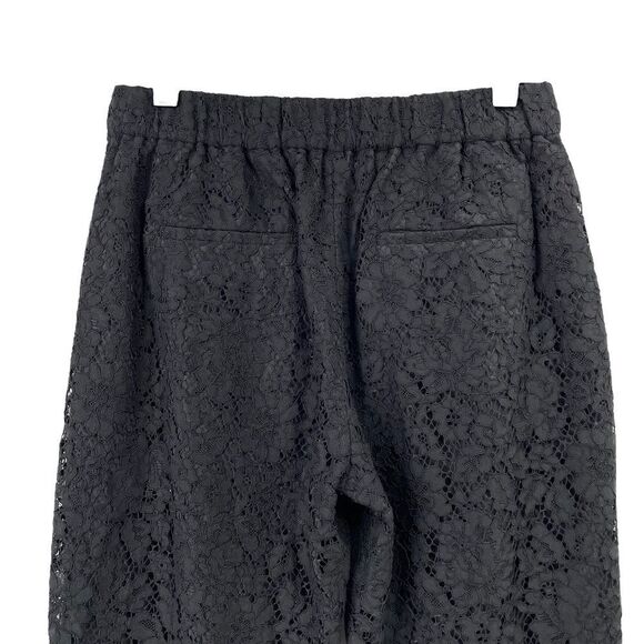 J. Crew black Easy Lace evening ankle pants Sz 2 - Picture 7 of 9